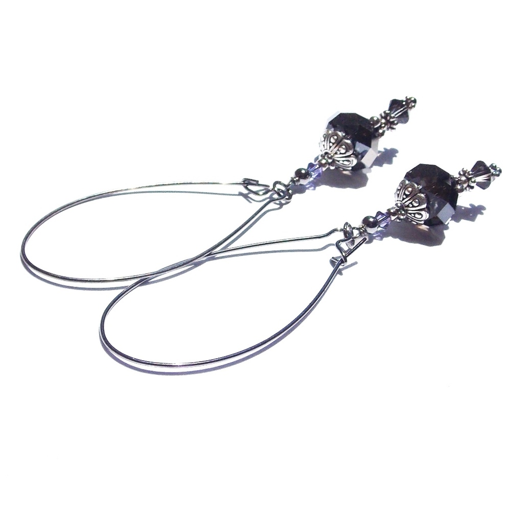 Gothic Gypsy Jewels Earrings Night Festival Bling